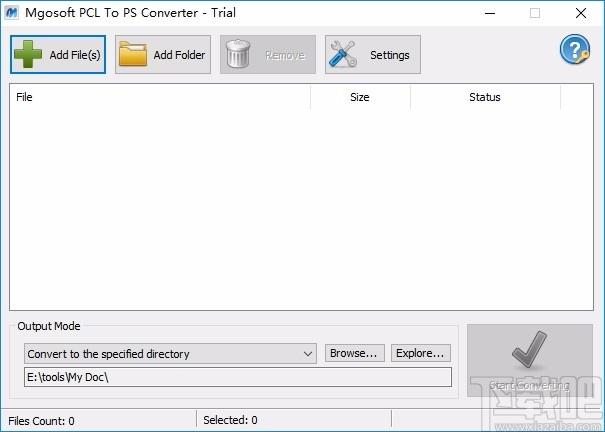 Mgosoft PCL To PS Converter下载,PCL转PS工具,图片格式转换