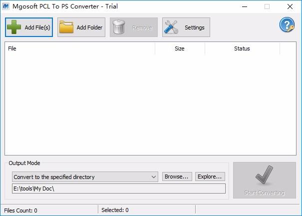 Mgosoft PCL To PS Converter下载,PCL转PS工具,图片格式转换