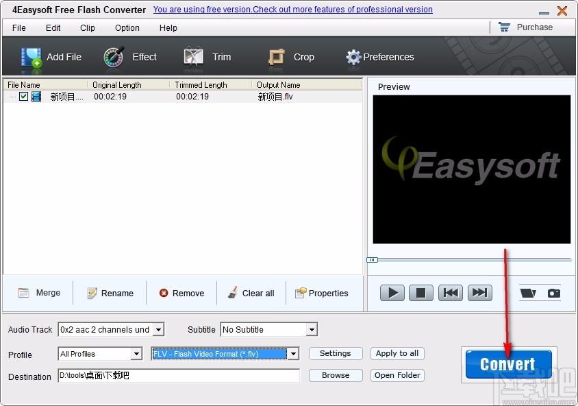 4Easysoft Free Flash Converter,flash视频格式转换,转换器