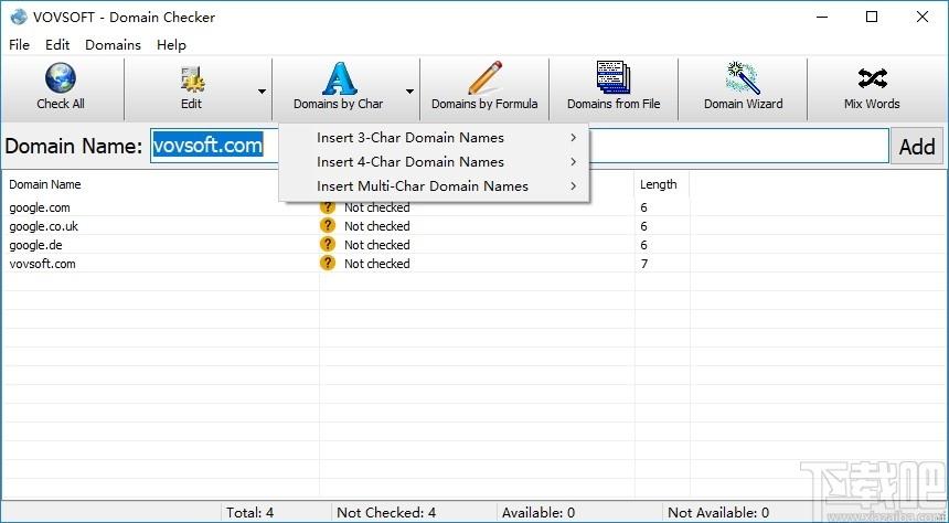 Domain Checker下载,域名检测工具,域名检测,域名查询,域名解析
